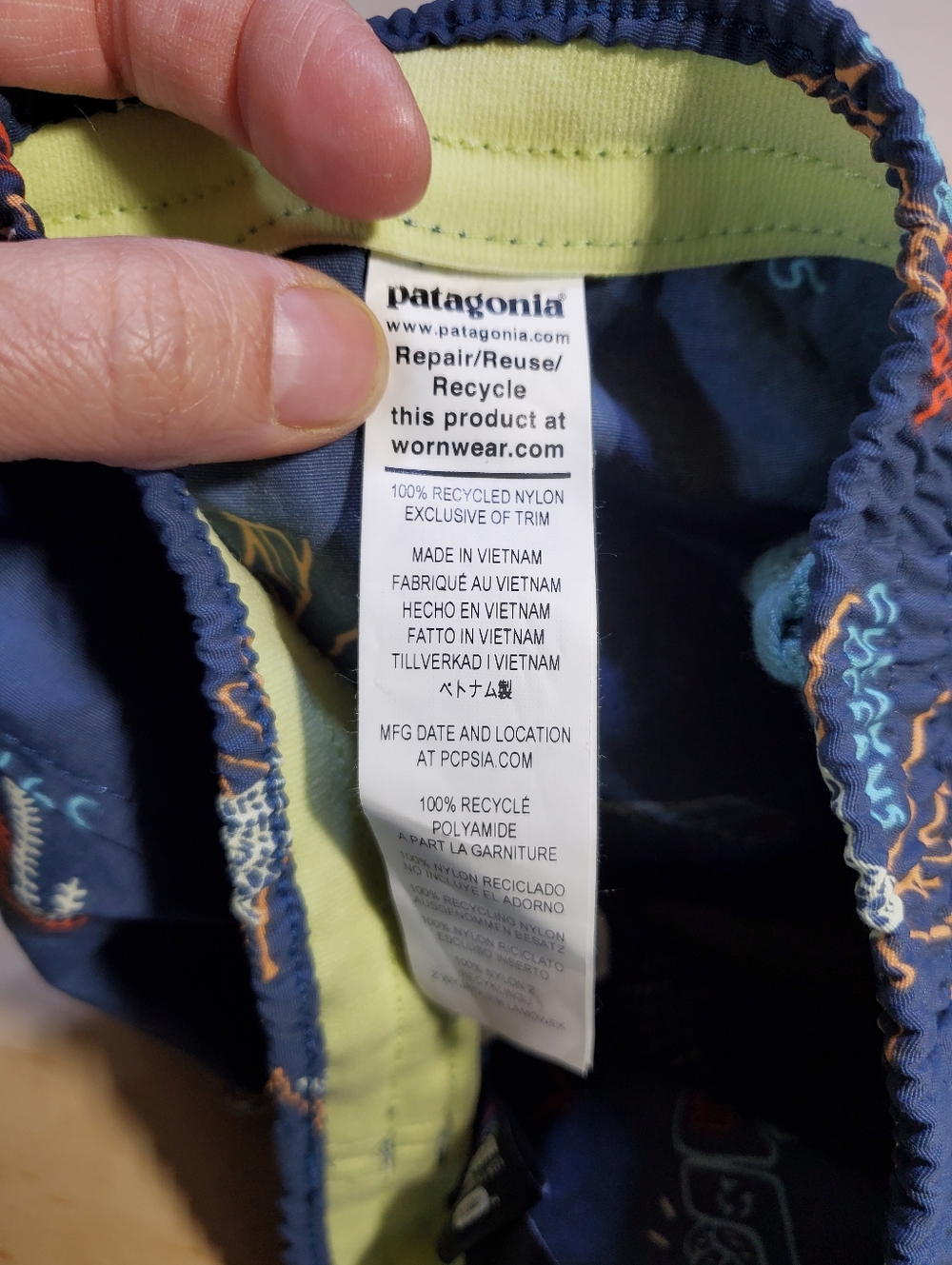 Patagonia Girls Baggies Shorts - Picture 6 of 12